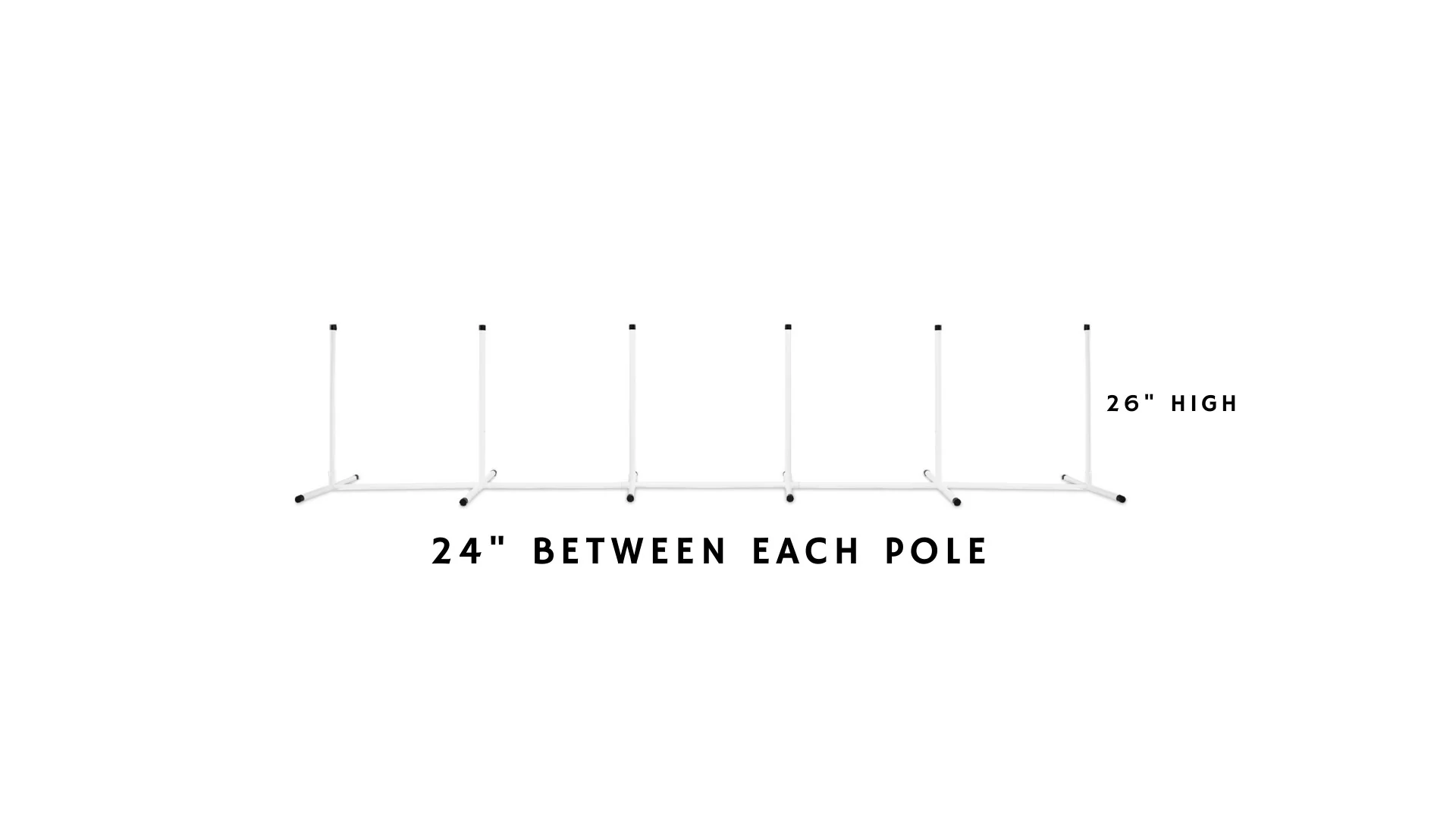 Better Sporting Dogs Set of 6 Weave Poles - Image 4