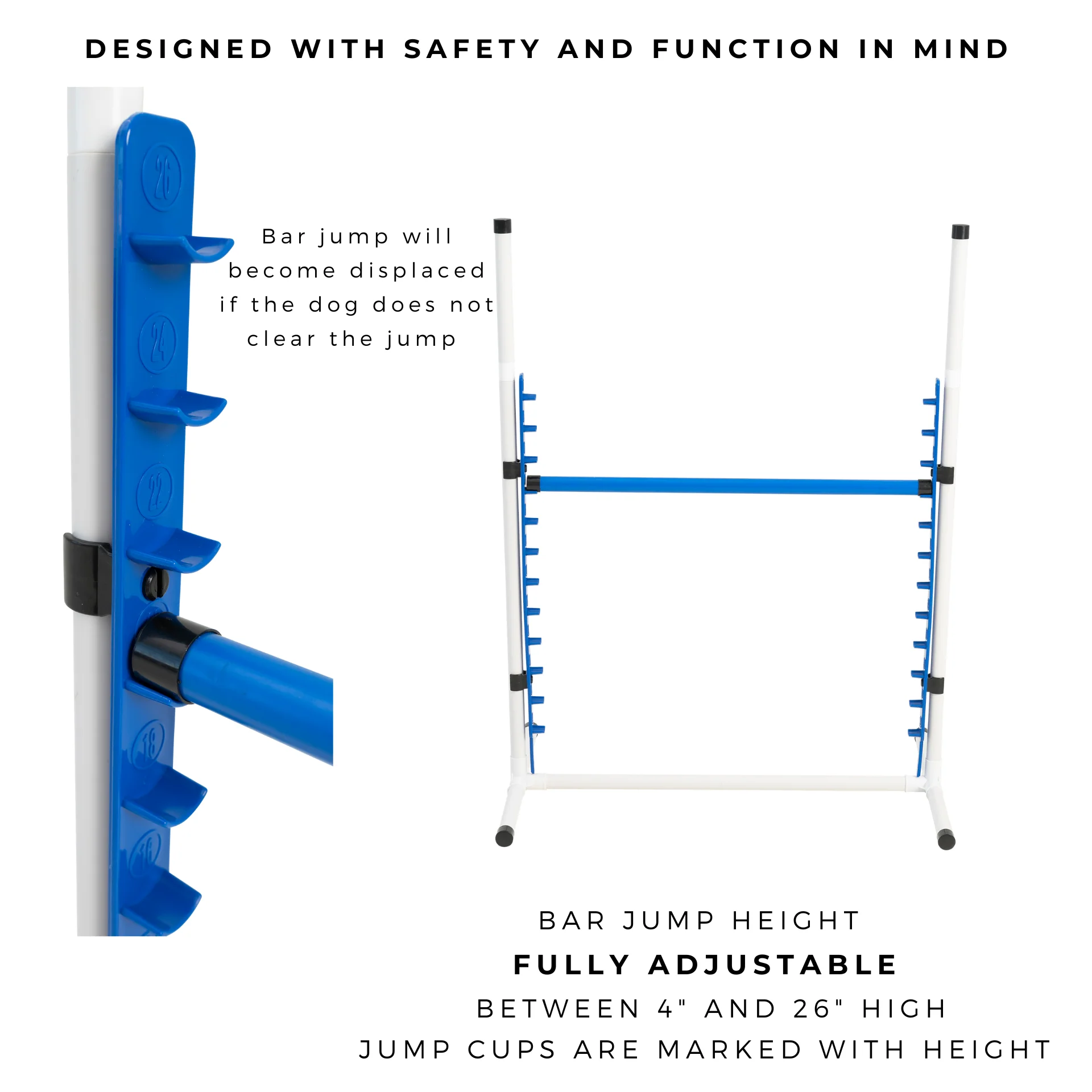 Better Sporting Dogs Upgraded Dog Agility Set – 7 Piece Training Kit with Safety Breakaway Tire Jump, Displacement Bar Jumps, Tunnels, Weave Poles & Pause Box - Image 4