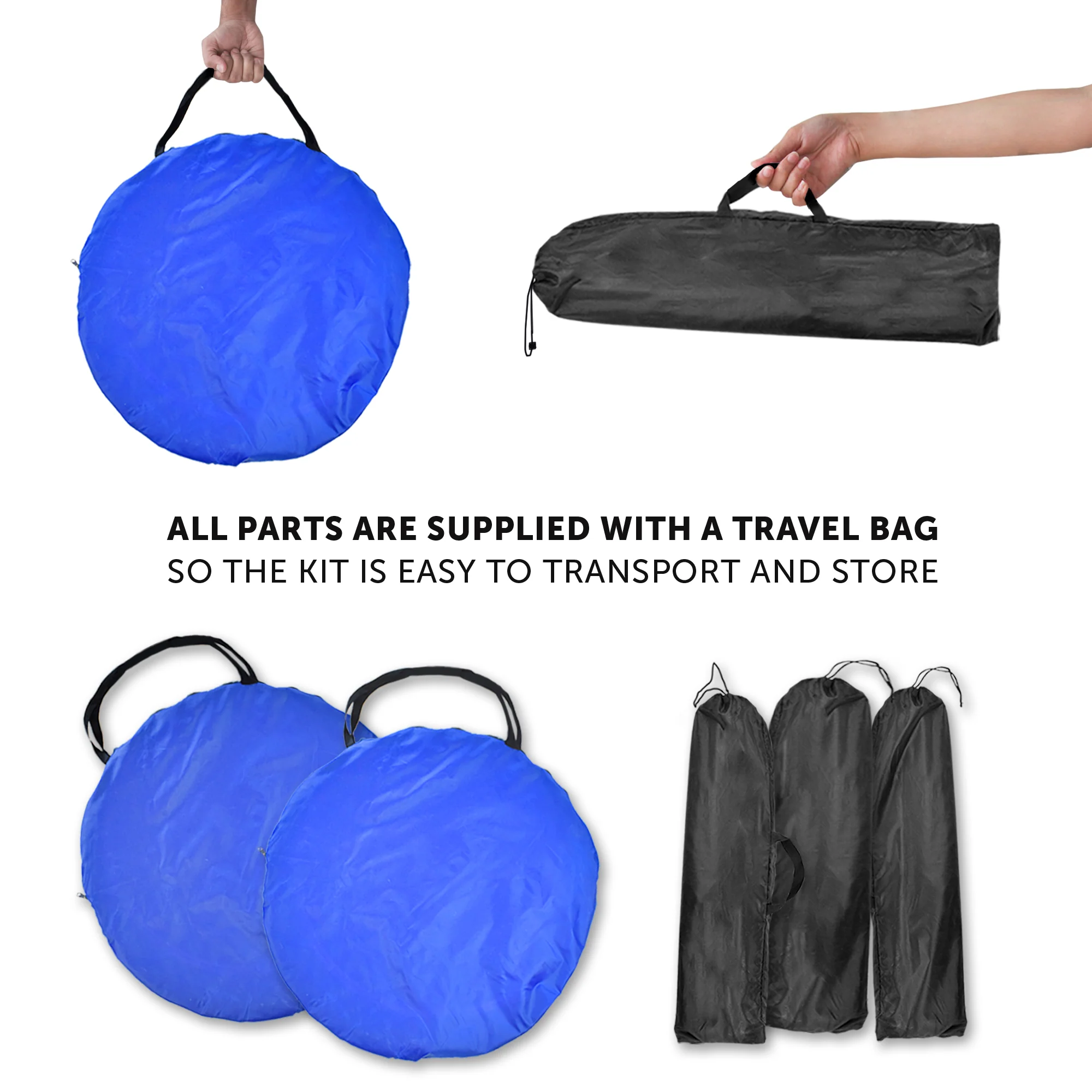 Better Sporting Dogs Upgraded Dog Agility Set – 7 Piece Training Kit with Safety Breakaway Tire Jump, Displacement Bar Jumps, Tunnels, Weave Poles & Pause Box - Image 9